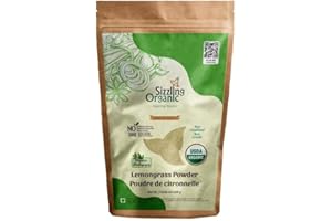Sizzling Organic Lemongrass Powder – 100% Pure, Non-Irradiated, No Preservatives – Ideal for Teas, Soups, Curries & Marinades