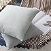 Home Brilliant Linen Pillow Covers 18x18 Decorative Throw Pillow Cover Burlap Lined for Couch Bench Patio Sofa, 2 Pack, 18x18 inch(45x45cm), Light Grey