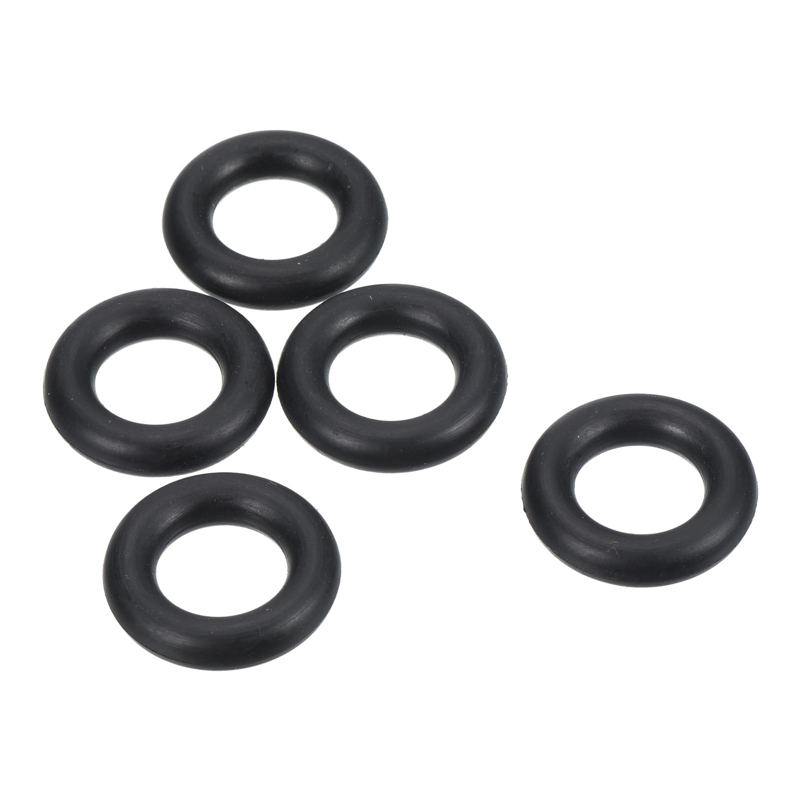 PATIKIL Nitrile Rubber O-Rings 25mm OD 15mm ID 5mm Width, 25 Pcs Metric Sealing Gasket for Faucet Plumbing Automotive Repair, Black