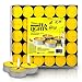 Zion Judaica Citronella Scented Tealight Candles Repellent for Mosquitos and Insects Indoor and Outdoor Use – Bulk Pack of 60 Bright Yellow Quality European Import