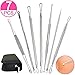 7PCS Pimple Popper Tool, Blackhead Remover Comedone Extractor Kit