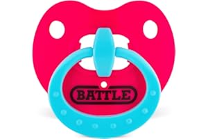 Battle Sports Binky Oxygen Football Mouthguard - Detachable Strap, Maximum Breathability, Works with Braces & No Boiling Requ