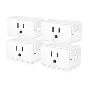 Govee Smart Plug, WiFi Outlet Works with Alexa and Google Assistant, 15A 1800W Mini Plugs with Timer Fuction & Group Remote Controller, No Hub Required, ETL & FCC Certified, 2.4G WiFi Only (4 Pack)