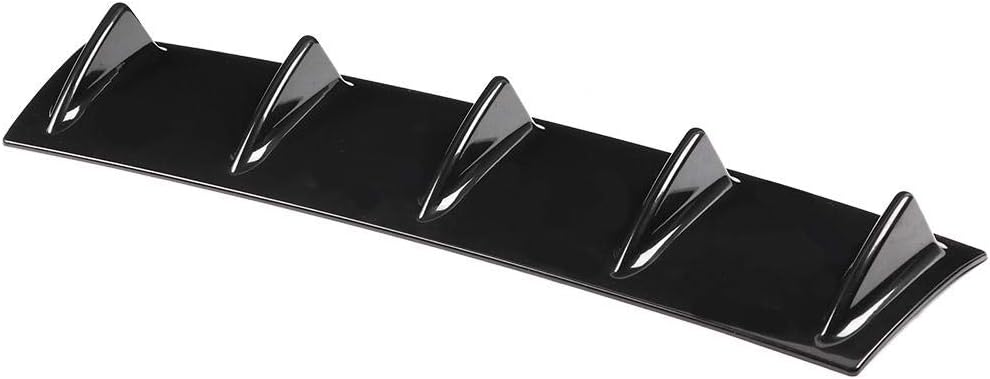 Qii lu Shark Fin Diffuser,Universal Car Rear Bumper Chassis Shark Fin Spoiler Wing Lip Diffuser (M) - Image 3
