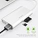 USB C Hub, OMARS 8 in 1 USB C Ethernet Dongle with HDMI 4K, VGA, 2 x USB 3.0, Gigabit Ethernet, USB C Charging Port, SD/Micro SD Card Reader, Aluminum Design Compatible with MacBook/Chromebook