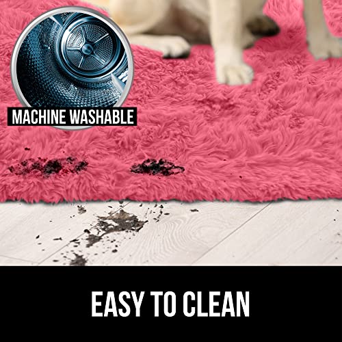 Gorilla Grip Soft Faux Fur Area Rug, Washable, Shed and Fade Resistant