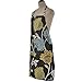 KINGO HOME Women Bib Kitchen Apron, Flower Canvas, With Pockets, Machine Washable