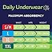 Prevail Maximum Absorbency Adjustable Incontinence Underwear, Large, 64 Count