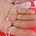 Closecret Women's Lingerie Accessories Removable Replacement Rhinestone Bra Straps (Silver, 1 Pair)
