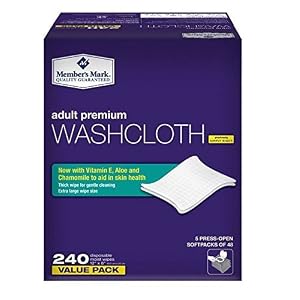 Simply Right Member’s Mark Adult Wash-Cloths, 240 Count