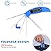 Digital Food Cooking Thermometer-Instant Read UPGRADED MODEL Food-Safe Stainless Collapsible Probe for Meat Gill Smoker BBQ(Blue)