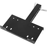 VEVOR Winch Mount, 15000 lbs / 6803 kg Load Capacity, Trailer Hitch Winch Mount with 50.8 mm Receiver, 2 Mounting Hole Design, Powder Coated Steel, Suitable for ATV UTV Pickup Truck, Black