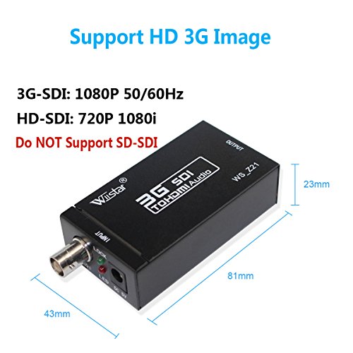 SDI BNC to HDMI Audio Video Converter Adapter Support HD 3G SDI Full HD 1080P for Monitor HDTV