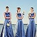 zilue Pack of 4 Wedding Girl Bridesmaid Wrist Corsage Hand Flower Party Prom Accessories RoyalBlue