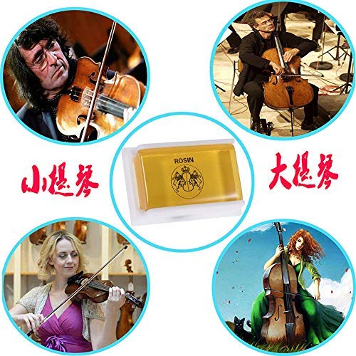 Violin Rosin Natural Low Dust for Viola and Rosin Cello for Bows 2 Pack