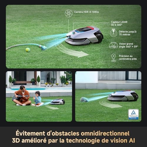 A2 1200 Robot Tondeuse – sans Fil, sans RTK, pour 1200 m²