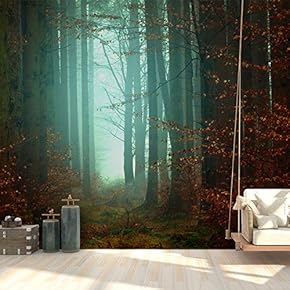 Wall Mural Forest Removable Wallpaper Wall Sticker for Bedroom Living Room - 66x96 inches
