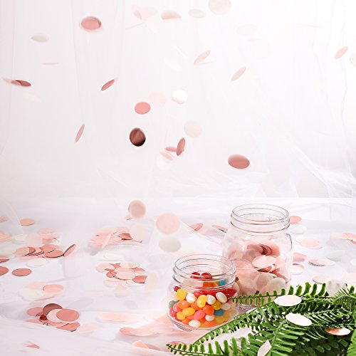 image for Whaline 12000 Pieces Paper Confetti Circles Tissue Party Table Confett