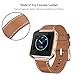 SWEES Leather Bands Compatible with Fitbit Blaze Smart Watch, Genuine Leather Replacement Band with Metal Frame Small & Large for Women Men, Champagne Gold, Rose Gold, Black, Brown, White, Grey, Beige
