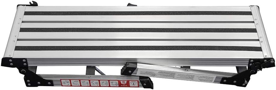 Faithfull FAISTEPUP3 Aluminium Fold Away Step Up Platform Max Load 150kg, Silver, 30cm W x 100cm L x 52cm H - Image 3