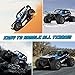 Remote Control Car, RC Cars for All Terrain Remote Control High-Speed Offroad 2.4Ghz 2WD Remote Control Monster Truck, Best Gift for Kids and Adults