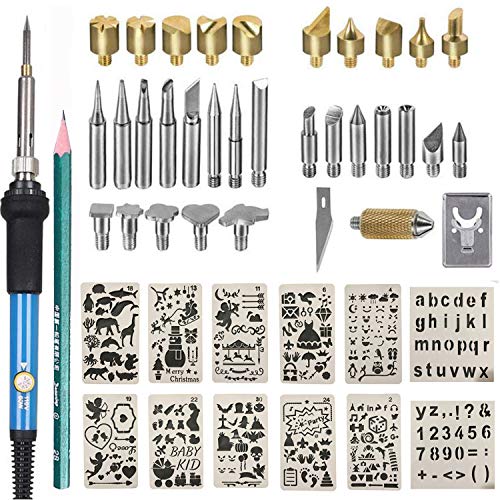 Upgraded Wood Burning Kit 47PCS,Wood Burner Pyrography Pen with