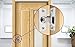 90 Degree Door Lock Flip Latch Gate Latches Safety Door Lock for Barn Wood Fence Sliding French Doors,SUS304 Stainless Steel Gate Hardware