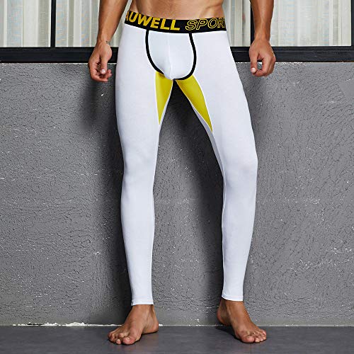 Mens Pants Fitfulvan New Low-Waist Sexy Printed Warm Breathable Thin Velvet Autumn Trouser Pant White