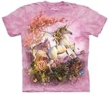 Mountain Awesome Unicorn Adult Size T-shirt , Pink , Small