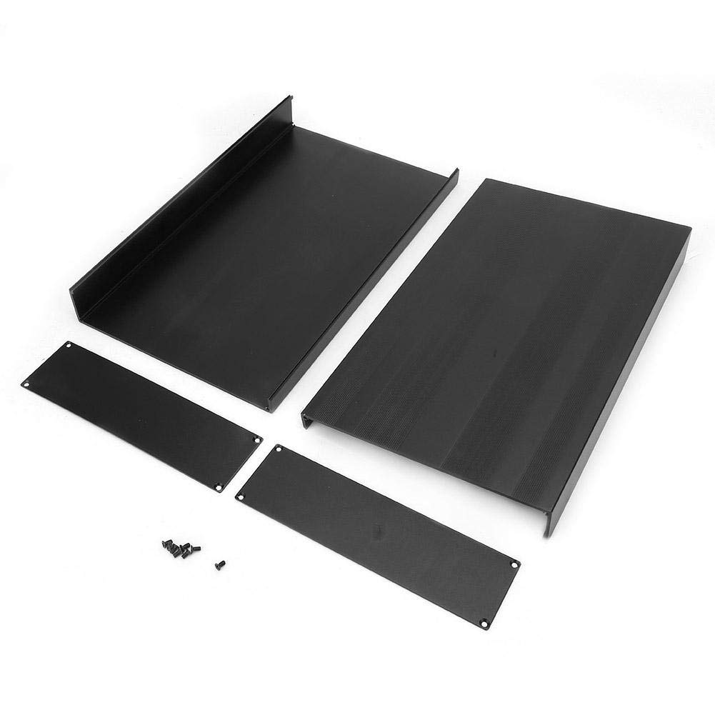 Electronic Project Case,50 * 178 * 300mm Aluminum Alloy DIY Wiring Enclosure Instrument Case,Sand Blasting Heatsink Circuit Board PCB Cooling Box
