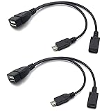 AuviPal 2-in-1 Micro USB to USB Adapter