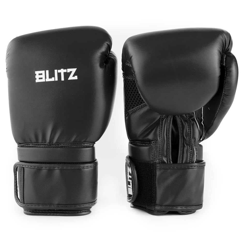 Blitz Omega Boxing Gloves - Black - 8oz