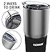 Kollea 18/8 Stainless Steel Tumbler Double Wall Vacuum Insulated Travel Mug Water Coffee Cup for Home, Office, School for Hot & Cold Drinks (Black)