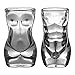 Dopecha Shot Glass Set Four 4 Piece 2 Male 2 Female Shaped Glasses 1.5 oz ouce 45 ml