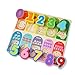 Jamohom Kid Wooden Numbers Puzzle Board Preschool Intelligence Early Educational Math Toys for Toddlers 10 Pieces