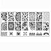 Kingfansion 10pcs Splendid Women Nail Art DIY Nail Image Plate Print Nail Art Template Stamp Stamping