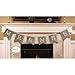 Cypress Home Mr. and Mrs. Burlap Wedding Bunting Banner - Engagement Party or Wedding Reception Decoration - 67”L x 0.5”W x 8.25”H