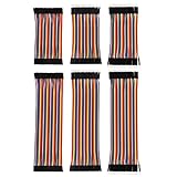 eBoot 240 Pieces Breadboard Jumper Wires Ribbon Cables Kit Multicolored 80 Pin M/ M, 80 Pin M/ F, 80 Pin F/ F (10 cm and 20 cm), for Arduino