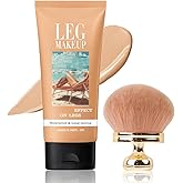 Legs Makeup Waterproof with Brush - No Transfer Body Concealer for Varicose Veins Appearance, Tattoo & Scar Cover Up for All Skin Tones, Waterproof (Medium)