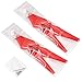 9450S Propellers for DJI Phantom 4, FineGood 2 Pairs (4 pcs) of Propeller Blades for Drone Quadcopter Helicopter - Red