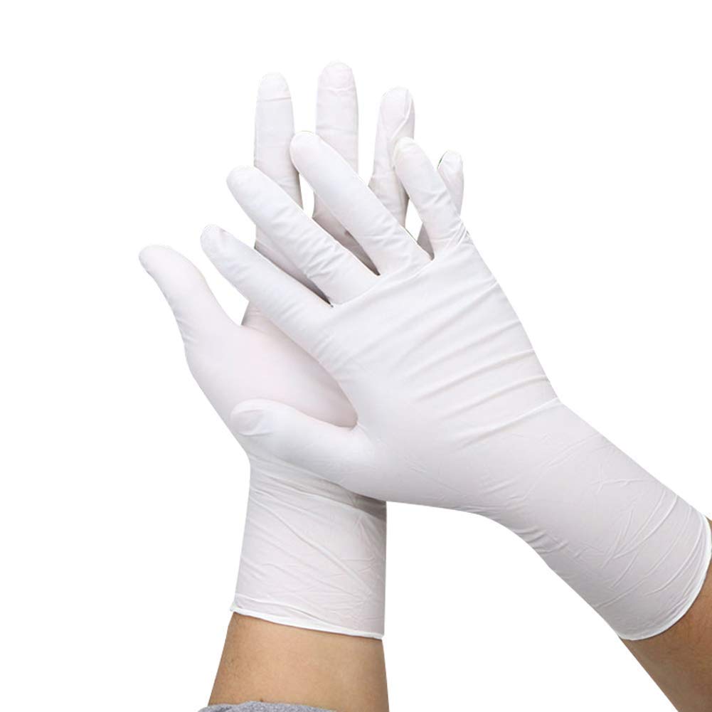 PCEPL Latex Examination Disposable Medical Hand Gloves, 100 Pieces