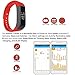Dragon-Hub Fitness Tracker Smart Bracelet With Blood Pressure Heart Rate Monitor, Record Sport Step Distance On App for Android, IOS Waterproof Wristband (IP65Red)
