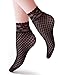 VERO MONTE 4 Pairs 4 Styles Women's Lace Fishnet Ankle Socks - Patterned Socks