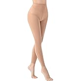 MANZI Footless Semi Opaque Tights for Adult Women 40 Denier Ballet Dance leggings Ultar-Soft Semi Translucent Pantyhose