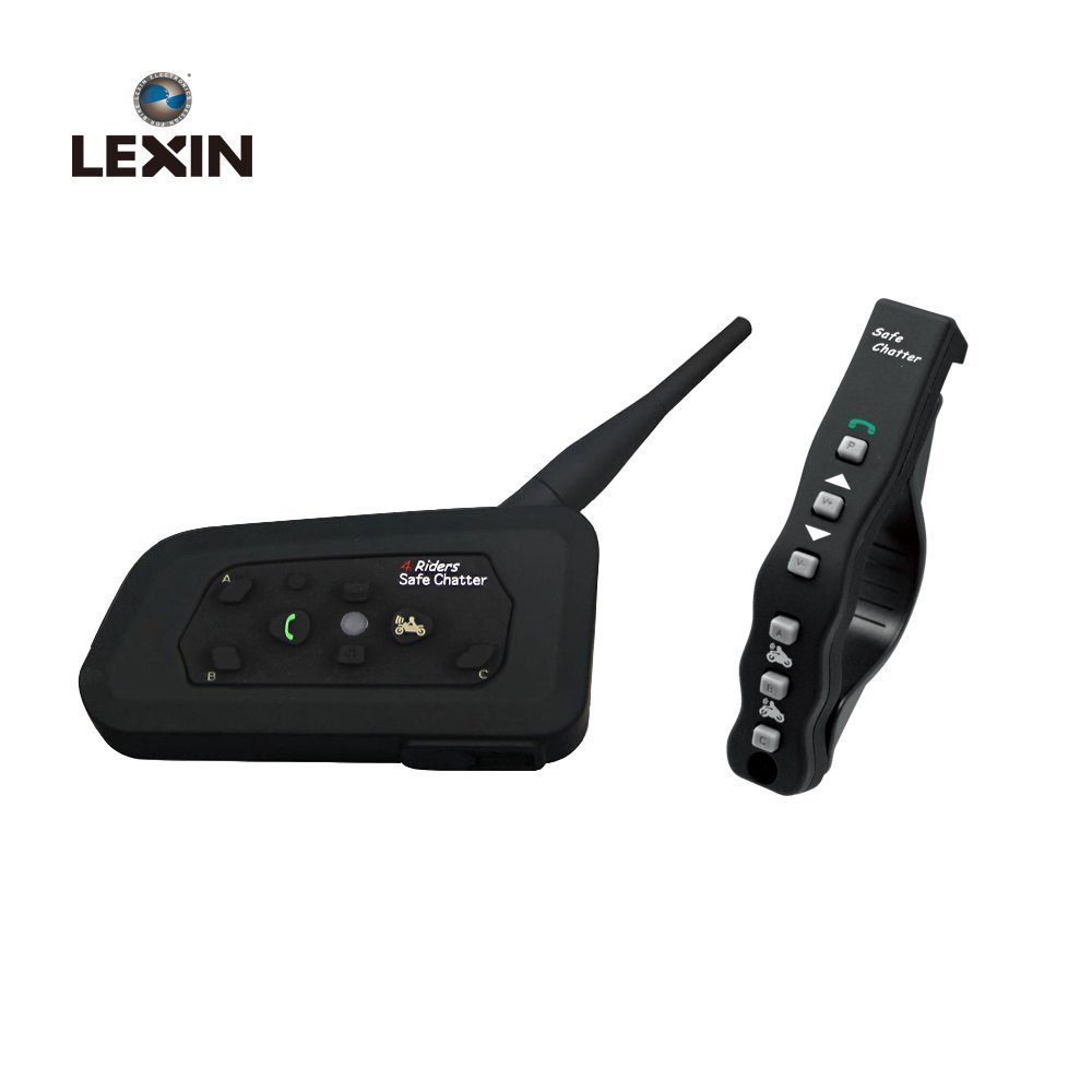LEXIN LX A Bluetooth Casco de moto comunicador auricular intercomunicador hasta jinetes