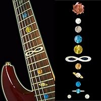 Fretboard Markers Inlay Sticker Decals for Guitar & Bass - Planet