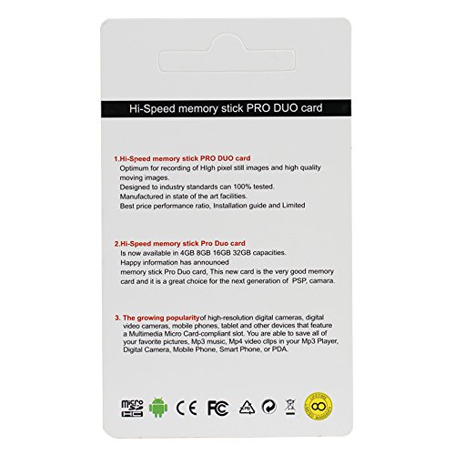 JUZHUO Memory stick Pro- Duo 16GB (MSHX) for Sony PSP Accessories/camera memory card - Thumbnail 5