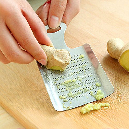 Unmengii Manual Lemon Zester Kitchen Tool Press Device Garlic Press Crusher Ginger Grater Garlic Grater Vegetable Lemon Spice Grinder