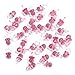 Adorox (144 Pieces) Pink Acrylic Baby Pacifiers Baby Shower Decoration Table Scatter primary