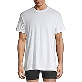 Stafford 4-Pack Men's Ultra Soft 100% Cotton Crew-Neck T-Shirt White